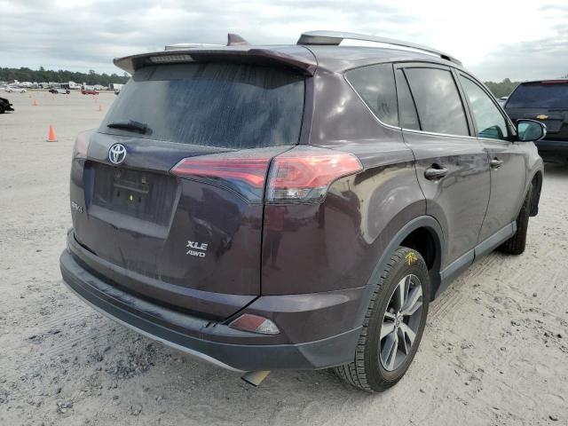 2T3RFREV8JW753724 - 2018 TOYOTA RAV4 ADVENTURE BURGUNDY photo 4