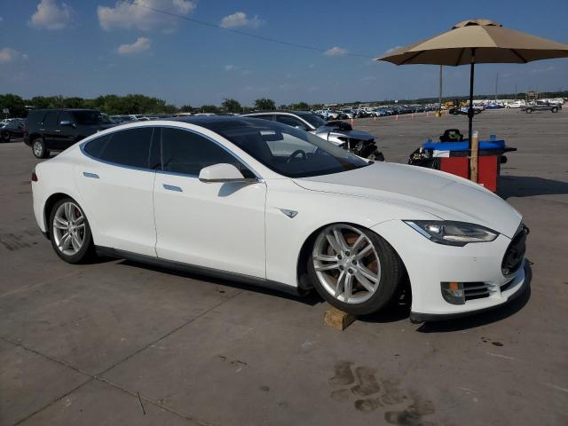 5YJSA1DN9DFP26187 - 2013 TESLA MODEL S WHITE photo 4