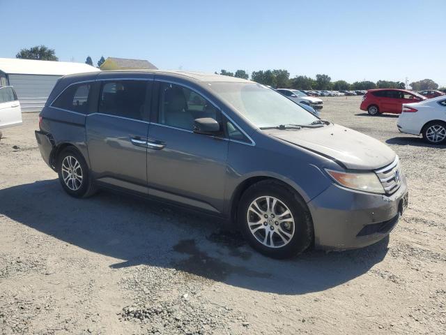 5FNRL5H65DB015041 - 2013 HONDA ODYSSEY EXL GRAY photo 4