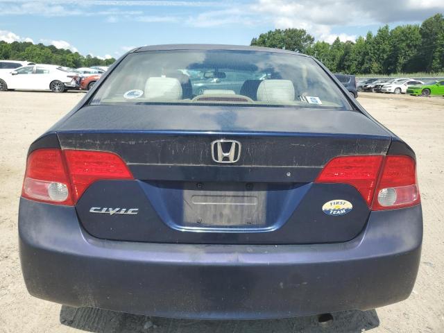 1HGFA16586L056874 - 2006 HONDA CIVIC LX BLUE photo 6