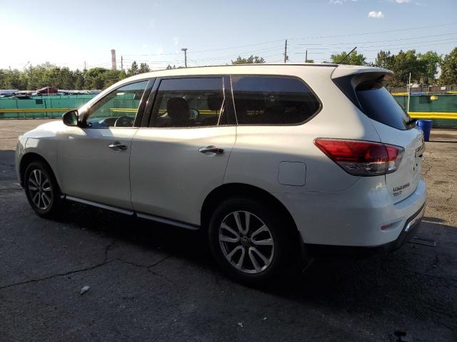 5N1AR2MM2EC726768 - 2014 NISSAN PATHFINDER S WHITE photo 2