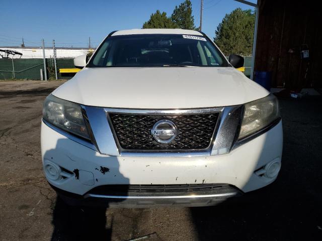5N1AR2MM2EC726768 - 2014 NISSAN PATHFINDER S WHITE photo 5
