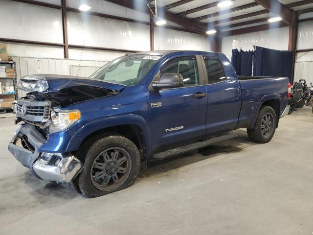 5TFRY5F15EX167126 - 2014 TOYOTA TUNDRA DOUBLE CAB SR/SR5 BLUE photo 1