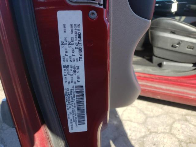 2C4RC1BG8DR570645 - 2013 CHRYSLER TOWN & COU TOURING წითელი ფოტო 10