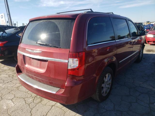 2C4RC1BG8DR570645 - 2013 CHRYSLER TOWN & COU TOURING RED photo 4