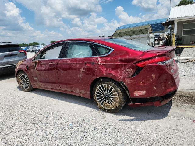 3FA6P0SU7HR313621 - 2017 FORD FUSION TITANIUM PHEV 勃艮第红 照片 2