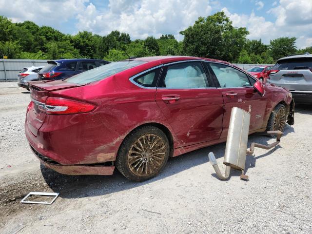 3FA6P0SU7HR313621 - 2017 FORD FUSION TITANIUM PHEV 勃艮第红 照片 3
