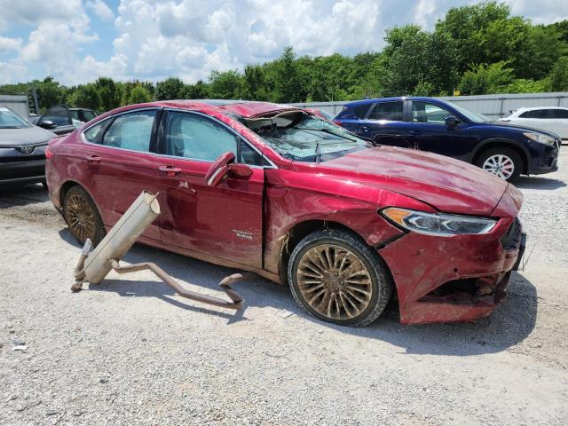 3FA6P0SU7HR313621 - 2017 FORD FUSION TITANIUM PHEV 勃艮第红 照片 4