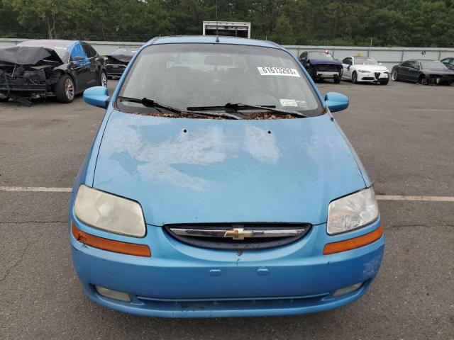 KL1TD66677B768189 - 2007 CHEVROLET AVEO BASE BLUE photo 5