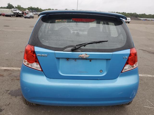 KL1TD66677B768189 - 2007 CHEVROLET AVEO BASE BLUE photo 6