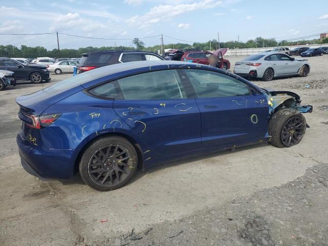 5YJ3E1EA5RF772529 - 2024 TESLA MODEL 3 Niebieski zdjęcie 3
