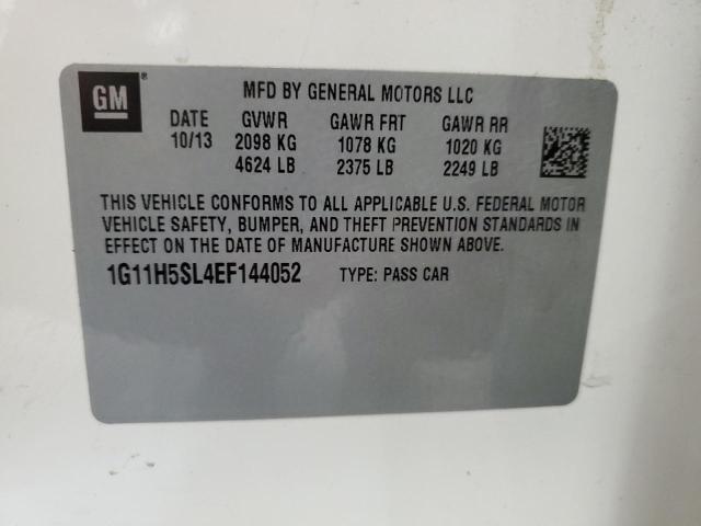 1G11H5SL4EF144052 - 2014 CHEVROLET MALIBU LTZ თეთრი ფოტო 12