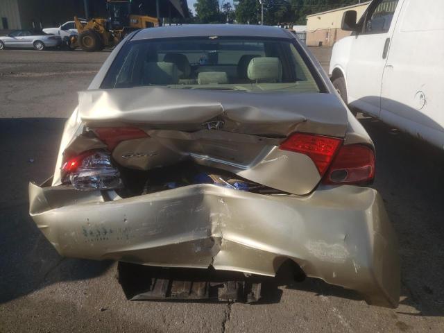 1HGFA16598L048947 - 2008 HONDA CIVIC LX GOLD photo 6