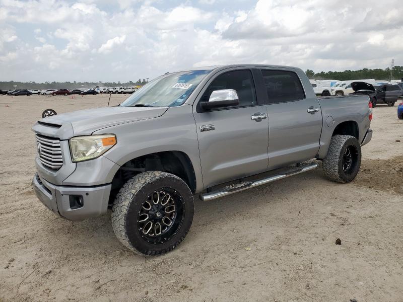 5TFGY5F16EX151038 - 2014 TOYOTA TUNDRA CREWMAX PLATINUM SILVER photo 1