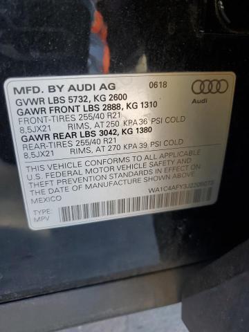 WA1C4AFY3J2205073 - 2018 AUDI SQ5 PRESTIGE BLACK photo 12