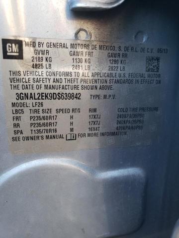 3GNAL2EK9DS639842 - 2013 CHEVROLET CAPTIVA LS 蓝色 照片 13