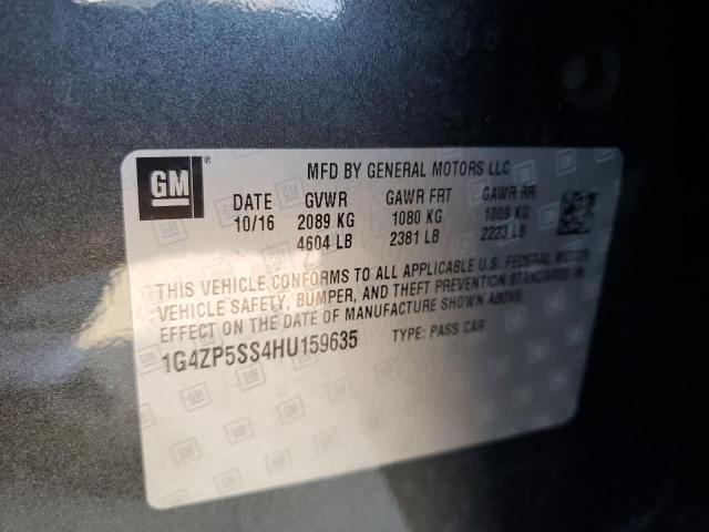 1G4ZP5SS4HU159635 - 2017 BUICK LACROSSE ESSENCE 灰色 照片 12