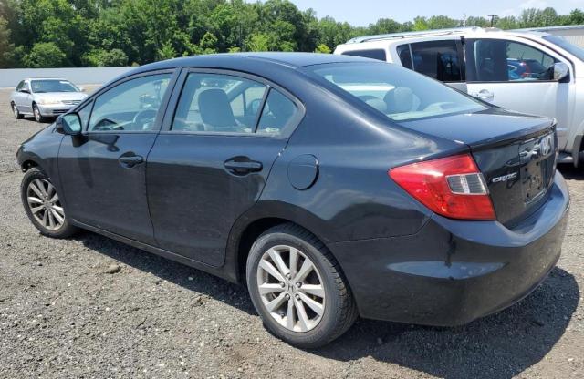 2HGFB2F95CH571538 - 2012 HONDA CIVIC EXL BLACK photo 2