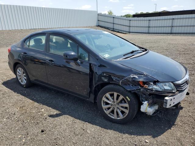 2HGFB2F95CH571538 - 2012 HONDA CIVIC EXL BLACK photo 4