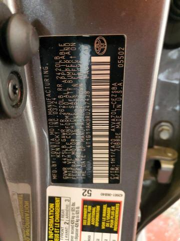 4T1G11AK9RU247438 - 2024 TOYOTA CAMRY SE NIGHT SHADE CHARCOAL photo 13