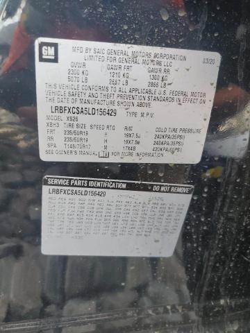 LRBFXCSA5LD156429 - 2020 BUICK ENVISION ESSENCE Қара фото 14