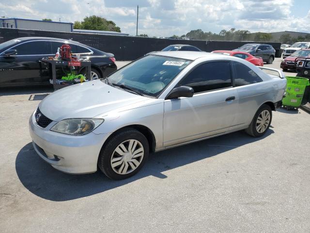 1HGEM22175L040434 - 2005 HONDA CIVIC DX VP SILVER photo 1