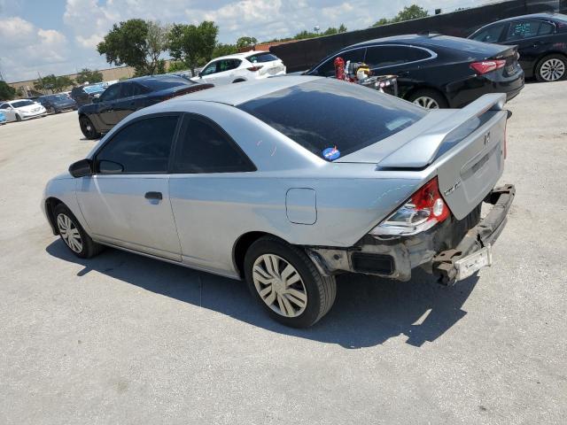 1HGEM22175L040434 - 2005 HONDA CIVIC DX VP SILVER photo 2