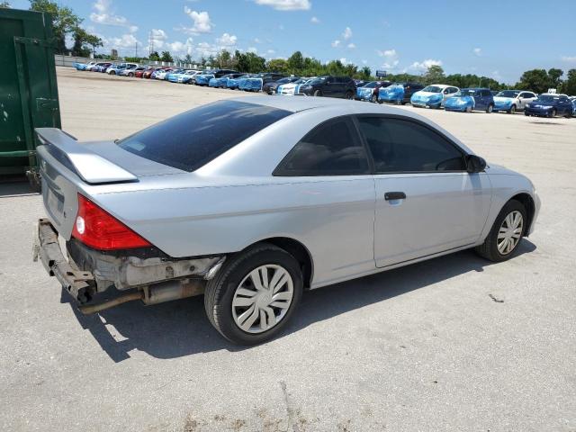 1HGEM22175L040434 - 2005 HONDA CIVIC DX VP SILVER photo 3