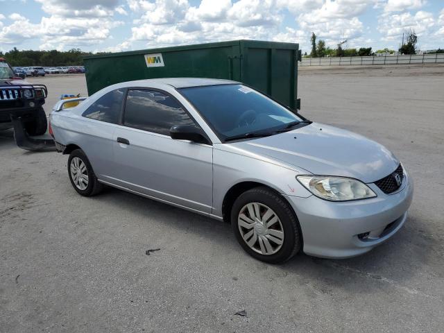 1HGEM22175L040434 - 2005 HONDA CIVIC DX VP SILVER photo 4