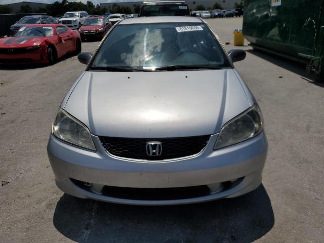 1HGEM22175L040434 - 2005 HONDA CIVIC DX VP SILVER photo 5
