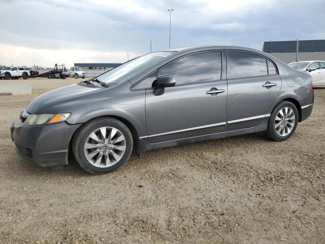 2HGFA1F07AH037968 - 2010 HONDA CIVIC EXL GRAY photo 1