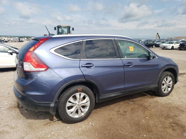 2HKRM4H77DH668052 - 2013 HONDA CR-V EXL ლურჯი ფოტო 3