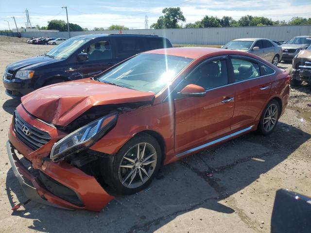 5NPE34AB8FH119057 - 2015 HYUNDAI SONATA SPORT ORANGE photo 1