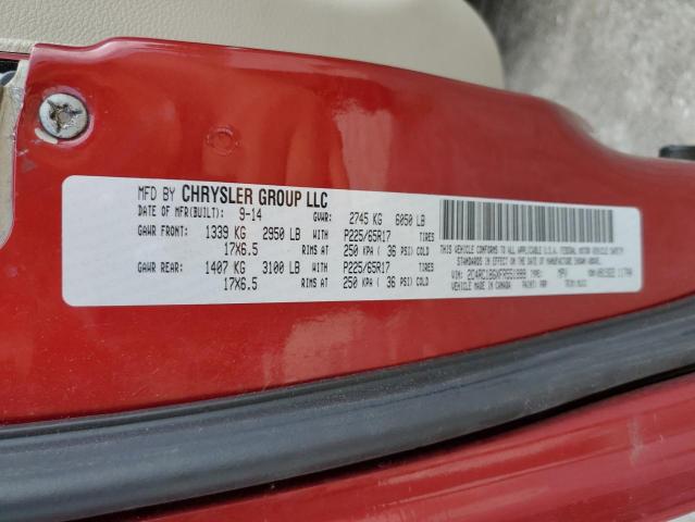 2C4RC1BGXFR551999 - 2015 CHRYSLER TOWN & COU TOURING 红色 照片 13