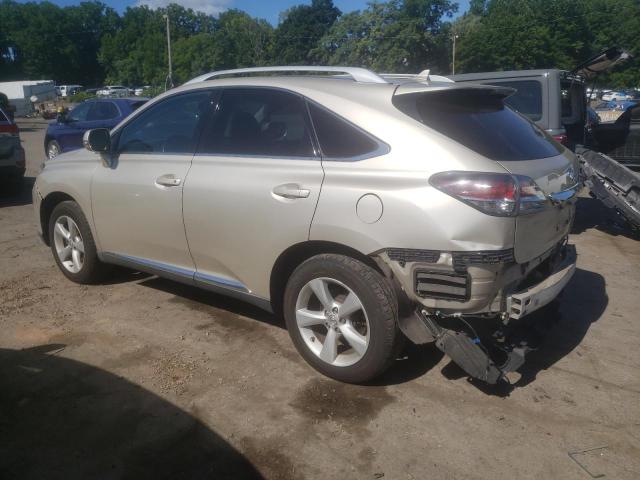 2T2BK1BA0DC160983 - 2013 LEXUS RX 350 BASE GOLD photo 2