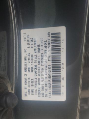 1HGCR2F38DA008154 - 2013 HONDA ACCORD LX BLACK photo 13