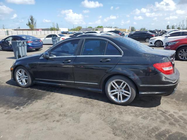 WDDGF8BB5CR210030 - 2012 MERZ C 300 4MATIC BLACK photo 2