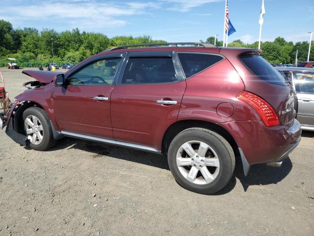 JN8AZ08WX7W660285 - 2007 NISSAN MURANO SL RED photo 2