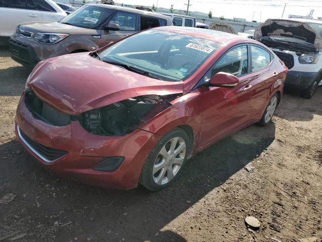 KMHDH4AEXDU715308 - 2013 HYUNDAI ELANTRA GLS RED photo 1