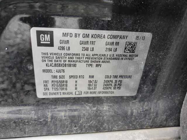 KL4CJBSBXDB188180 - 2013 BUICK ENCORE CONVENIENCE 黑色 照片 14