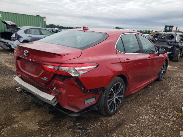 4T1B21HK0KU011599 - 2019 TOYOTA CAMRY HYBRID RED photo 3