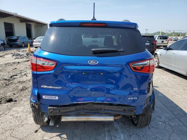 MAJ6S3GL9NC458086 - 2022 FORD ECOSPORT SE BLUE photo 6