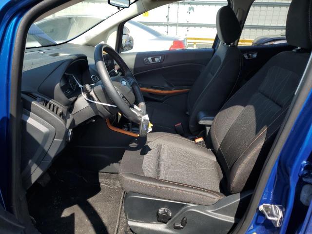 MAJ6S3GL9NC458086 - 2022 FORD ECOSPORT SE BLUE photo 7