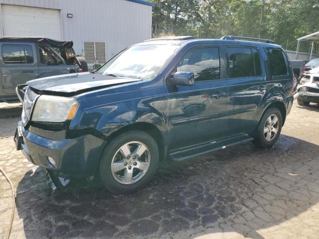 5FNYF3H53BB007001 - 2011 HONDA PILOT EXL BLUE photo 1
