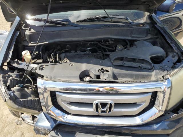 5FNYF3H53BB007001 - 2011 HONDA PILOT EXL BLUE photo 12