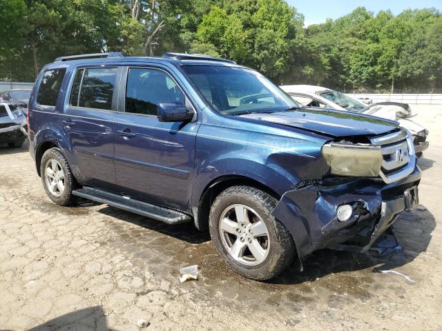 5FNYF3H53BB007001 - 2011 HONDA PILOT EXL BLUE photo 4