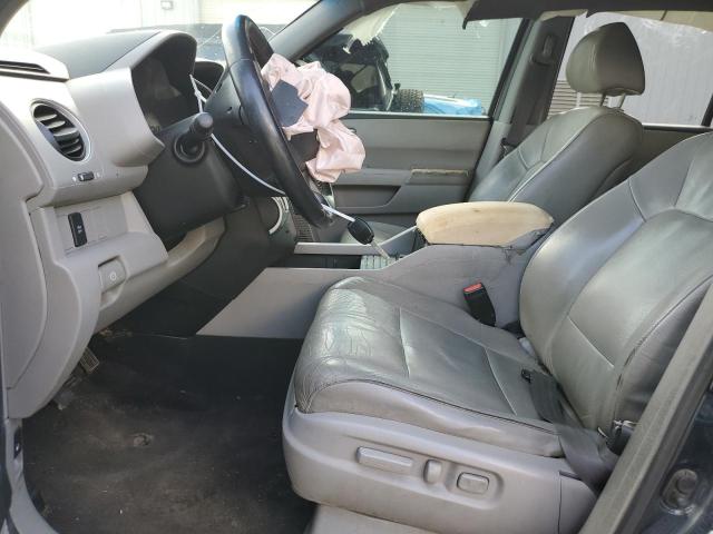 5FNYF3H53BB007001 - 2011 HONDA PILOT EXL BLUE photo 7