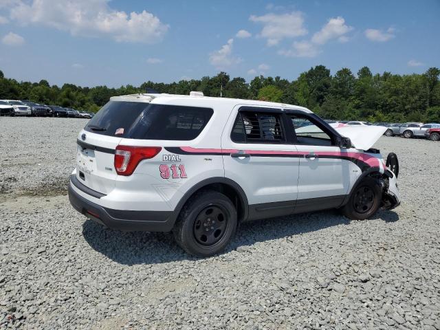 1FM5K8AR5JGA26660 - 2018 FORD EXPLORER POLICE INTERCEPTOR WHITE photo 3