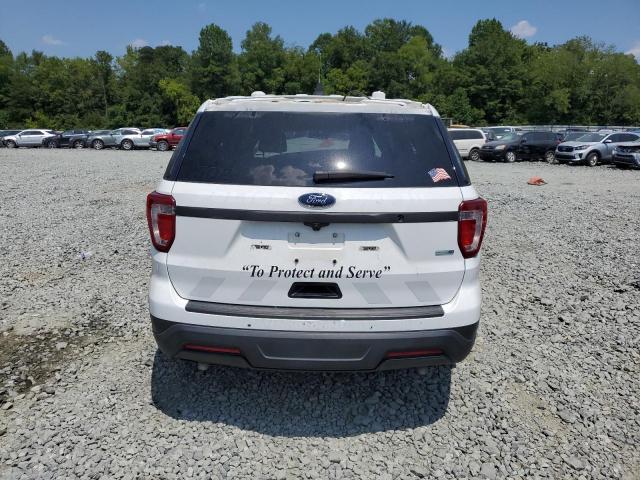 1FM5K8AR5JGA26660 - 2018 FORD EXPLORER POLICE INTERCEPTOR WHITE photo 6