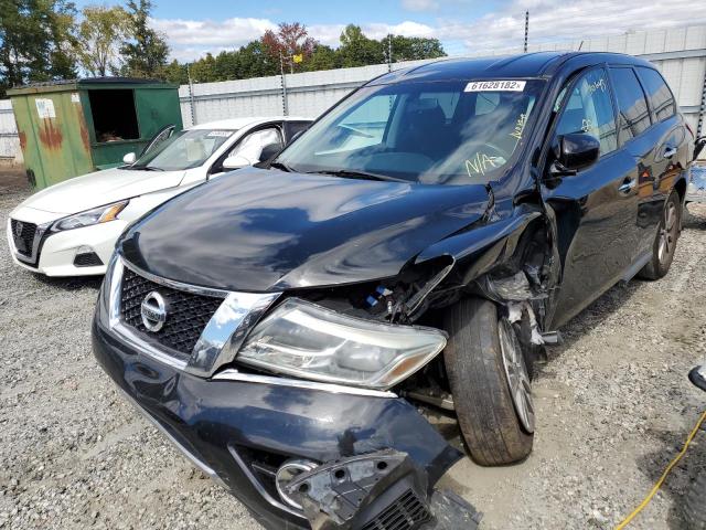 5N1AR2MN7EC717430 - 2014 NISSAN PATHFINDER S BLACK photo 2